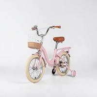 Vélo pour filles vintage de 12 pouces, fabriqué en usine, avec panier en osier et roues d'apprentissage, personnalisation OEM disponible