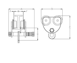 Sertifikat CE balok korset tunggal gigi tarik tangan Manual untuk mengangkat barang dalam manufaktur tanaman lintas aplikasi bepergian - Product Image 4