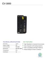 Contrôleur principal de capteur de vision Keyence CV-3000 d'occasion, double entrée caméra, Ethernet intégré, automatisation industrielle