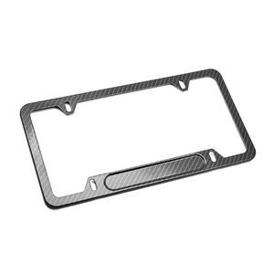 Support de plaque d'immatriculation de voiture VEER 100% en fibre de carbone forgée avec deux trous pour BMW/Nissan/Mercedes-Benz/Tesla - Product Image 3