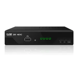 2023 Free To Air Terrestrischer Empfänger MPEG4 h265 STB T2 DVB-T2 Set-Top-Box Kostenlose USB-Software Upgrade TV-Empfänger