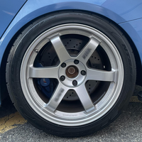Velg TE37 Style Forged 15 16 17 18 19 20 Inch 5x112 5x114.3 JDM Sport Racing untuk Mobil Civic Type R 370Z GR86 Supra