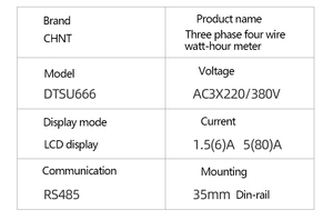 CHINT-medidor de potencia digital de vatios, carril de guía DIN electrónico monofásico, calidad Superior, tipo de utilidad DDSU666 - Product Image 6