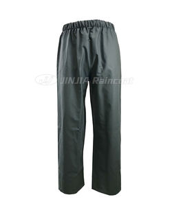 Chaqueta y pantalones de traje de lluvia de poliuretano impermeable de alta calidad para hombres y mujeres, abrigo de lluvia de PU de PVC para adultos para el trabajo - Product Image 6