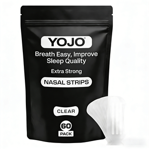 YOJO Plester Hidung Anti-Dengkur Ekstra Kuat Transparan Hipoalergenik Bersertifikat CE ISO, Bernapas untuk Mengatasi Dengkur & Tidur - Product Image 1