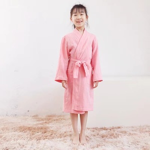 Kimono <span class=keywords><strong>Yukata</strong></span> en <span class=keywords><strong>coton</strong></span> biologique respirant pour hommes, femmes et enfants, vêtements d'hôtel, pyjamas - Product Image 4