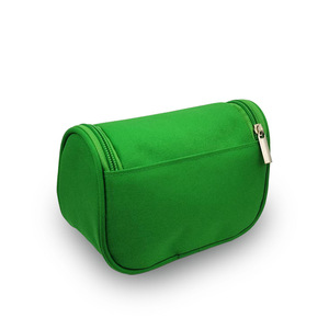 Merkaka Toiletry Bag Green Polyester Hanging Travel <b>Makeup</b> <b>Storage</b> Pouch Rectangle Shape Trip Use - Product Image 3