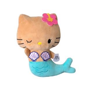 Entrega en 3-5 Días en EE. UU. Peluche de Hello Kitty Hawaiana Bronceada Sirena, Gatita de Peluche Abrazable, Animal de Peluche Grande - Product Image 3