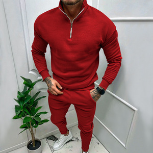 Felpa con Cappuccio da <span class=keywords><strong>Uomo</strong></span> Autunno-Inverno, Mezza Zip, Collo Alto Stile <span class=keywords><strong>POLO</strong></span>, Tinta Unita - Product Image 2