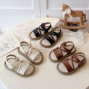 Sandali da principessa con punta aperta in stile coreano per ragazze, <span class=keywords><strong>scarpe</strong></span> estive morbide e casual alla moda per bambini piccoli e più grandi - Product Image 1