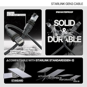 <span class=keywords><strong>Cable</strong></span> <span class=keywords><strong>USB</strong></span> Impermeable para Exteriores, Compatible con Starlink Mini Gen3 V3, con Revestimiento de Nailon y Blindaje de PVC, Venta al Por Mayor en China - Product Image 3