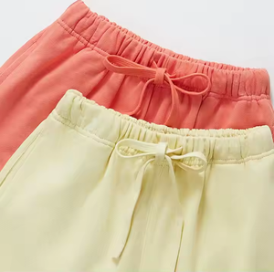 330GSM 100% coton été enfants Shorts blanc logo personnalisé mode Shorts décontracté pour enfants de haute qualité doux et confortable - Product Image 2