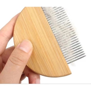 Brosse Double face en acier inoxydable à tête demi-ronde pour chat et chien, peigne de Massage pour animaux de compagnie, prix compétitif, peigne à puces pour animaux de compagnie, offre spéciale - Product Image 5