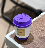 Tasses à café isothermes personnalisables Monet à double paroi. Gobelets en papier jetables, isolés et étanches pour la vente à emporter commerciale. Impression de logo OEM