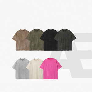 MT2629 Fabricant de vêtements <span class=keywords><strong>pour</strong></span> hommes, T-shirts vierges personnalisés <span class=keywords><strong>en</strong></span> coton 100% de 260 grammes, imprimés <span class=keywords><strong>wax</strong></span> et délavés à l'acide <span class=keywords><strong>pour</strong></span> hommes - Product Image 2