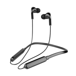 PESTON BT71 earbud mikrofon latensi rendah, earphone neckband stereo headphone gaming