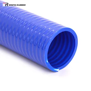 Individuelle Farbe 16 mm gewelltes PVC verstärkter Absaugungs- und Entladeschlauch flexibler Wasserschlauch für Gartenrolle-Anwendung