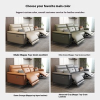Moderne Luxus-Liege möbel Elektrisches Leder Eck-Liege sofa Stuhl Kombination sset Leder Wohnzimmer Liege sofa