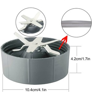 Lame de mélangeur de remplacement, pièces de rechange de lame de mélangeur d'extracteur sans fuite pour accessoires de mélangeur Nutribullets 600W/900W - Product Image 3