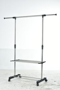 Giá Treo Quần Áo Thương Mại Có Kệ Giá Treo Quần Áo Giá Treo Quần Áo Trên Bánh Xe Tủ Quần Áo Có Bánh Xe Di Động - Product Image 2