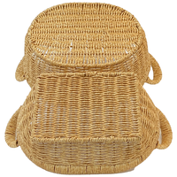 Moderne design groothandel handgeweven ovale fruitmand van rotan en wilgen, picknickmand, opbergmand, dienblad voor keuken en huisdecoratie
