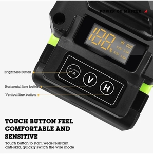 Wuki 4D 16-Line <span class=keywords><strong>laser</strong></span> <span class=keywords><strong>360</strong></span> Xoay ngoài trời trong nhà mức độ <span class=keywords><strong>laser</strong></span> màu xanh lá cây chùm tia <span class=keywords><strong>laser</strong></span> cấp - Product Image 5