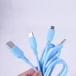 Aksesori Ponsel Terlaris Kabel Data USB 1M untuk Pengisi Daya Kawat Ponsel Pengisian Cepat