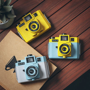 Appareil <span class=keywords><strong>photo</strong></span> <span class=keywords><strong>argentique</strong></span> Holga 120GCFN au prix d'usine, appareil <span class=keywords><strong>photo</strong></span> classique de format moyen en plastique pour mariage, flash intégré, filtres de couleur, objectif en verre - Product Image 4