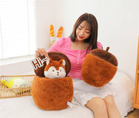 Boneka Tupai Lucu Bahan Katun PP Super Lembut Berbagai Ukuran Hadiah Ulang Tahun untuk Pasangan Hadiah Liburan Hadiah Mesin Cakar yang Menenangkan
