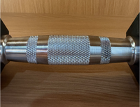 Haltères hexagonaux en fonte recouverts de caoutchouc, 7 kg, poignée confortable, couleur personnalisée, logo personnalisé, unisexe, pour les bras, directement de l'usine du fabricant