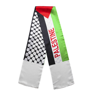 Écharpe de drapeau palestinien BOLISI 100% polyester, impression numérique double face, vente en gros, châle traditionnel
