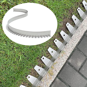 Kit de bordure de paysage facile à installer sans creuser pour les parterres de fleurs de jardin Bordure rectangulaire de 5/8/10m de haut pour l'autoroute/les parcs de stationnement - Product Image 1