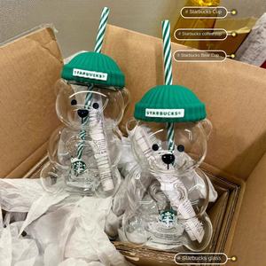 Sıcak Oyuncak Ayı Şeklinde Cam Bardaklar Sevimli Karikatür Kahve Meyve Suyu Bardakları Çay ve Süt İçin Restoran Kullanımı İçin Bardaklar Çocuklar İçin Sofra Takımı - Product Image 2