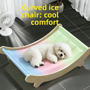 Promo Musim Panas Kasur Pendingin Hewan Peliharaan dari Gel Polimer PVC Tahan Air Bentuk Persegi untuk Kucing dan Anjing Terbuat dari Kayu - Product Image 2