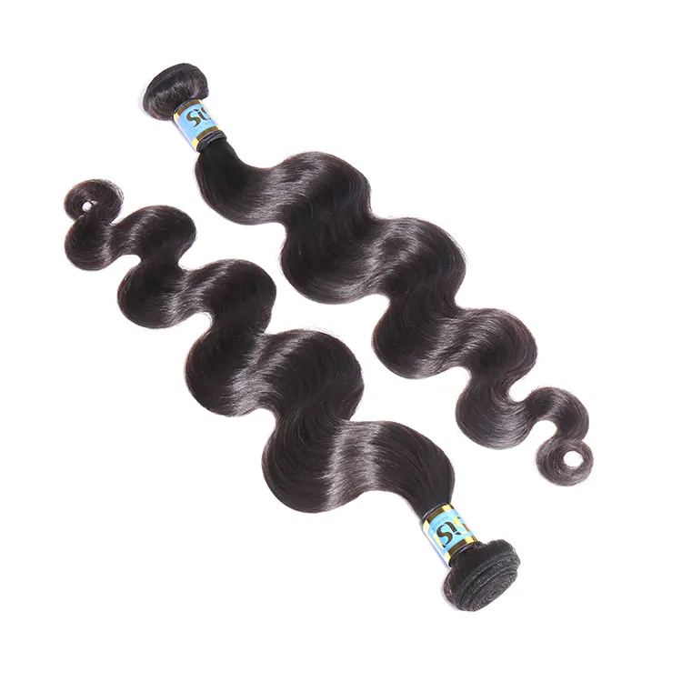 Wholesale Natural Black Thick Sample Hair Extension, Highlighted Italian Hair Weave, Body Wave 10a 100% Raw Virgin Human Hair