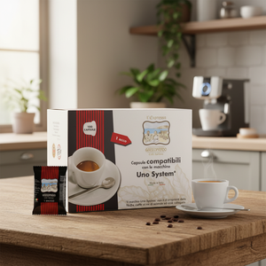 Confezione di Caffè Gattopardo Ricco-Flavored da 100 Capsule Compatibile con Macchine Monodose UNO SYSTEM 0,11/Energia per Capsula - Product Image 3