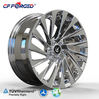 Velg CF Forged Polished Multi-Spoke 16-22 Inch Custom Alloy Racing untuk Tesla Model 3/Y/X/S & untuk New