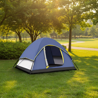 Tentes pliantes quatre saisons imperméables à une chambre, en tissu Oxford fait main, avec poteaux en fibre de verre double couche, pour le camping en gros
