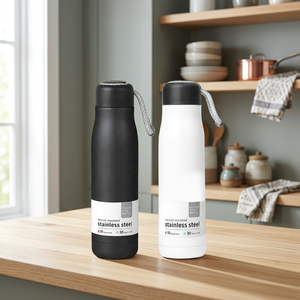 Bouteille d'eau isotherme en acier inoxydable de 500 ml avec impression de logo personnalisé, conservation de la chaleur pendant 12 à 24 heures, anti-fuite, gourde portable pour - Product Image 6