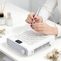 SNRQI Pro Aspirateur à ongles 120W à forte aspiration, collecteur de poussière, fabricant chinois, vente en gros pour les fournitures d'onglerie mondiales