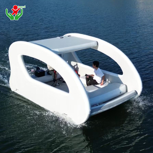 Barca Elettrica Gonfiabile Personalizzata da Fabbrica, Eco-compatibile, Alimentata a Batteria al Litio, Yacht Pieghevole per Relax in Acqua con Tettuccio Parasole - Product Image 2