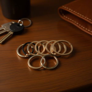 Portachiavi Ilan 28mm in Oro K, Set da 8 Pezzi per Portachiavi - Product Image 2