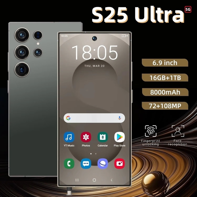 High Quality for S25 Ultra 1TB Large Memory Original 5G Smartphone with LTE Cellular Price All Type Mobile Phone Users