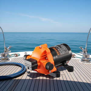 Bomba de Agua de Diafragma Vevor de 12V, 3.5GPM, 13.25L/min, Bomba Marina con Interruptor de Presión, 3 Cámaras, para Uso en Barcos - Product Image 2