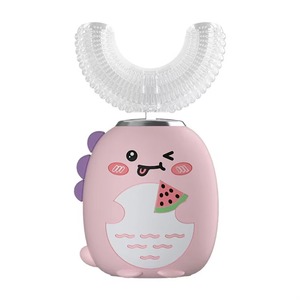 Cepillo de Dientes Eléctrico en Forma de U para Niños, de Silicona Suave, Impermeable IPX7, con Diseño de Dibujos Animados, Venta al Por Mayor de Fábrica - Product Image 2