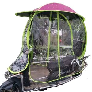 Housse de protection intégrale pour vélo électrique, pare-soleil et coupe-vent extérieur, parapluie pour moto et scooter contre la pluie - Product Image 2