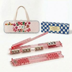 Juego de Empujadores de Mahjong Americanos Personalizados con Impresión, Caja de Regalo de Acrílico, Bolsa de Almacenamiento para Herramientas de Mahjong - Product Image 3