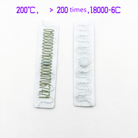 Etiquetas de lavandería RFID resistentes a altas temperaturas para la gestión de ropa de hotel Prendas sensibles al calor lavables duraderas 860-960MHz