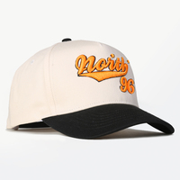 Gorra Deportiva Personalizada de Dos Colores para Hombre y Mujer, con Estructura de 5 Paneles, Bordada, Estilo Béisbol, Venta al Por Mayor