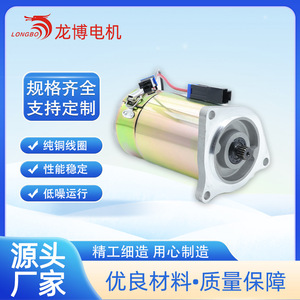Longbo Hydraulic Motor 48V 350W DC Permanent Magnet <b>Brushed</b> For Forklift Steering <b>Power</b> Unit - Product Image 3